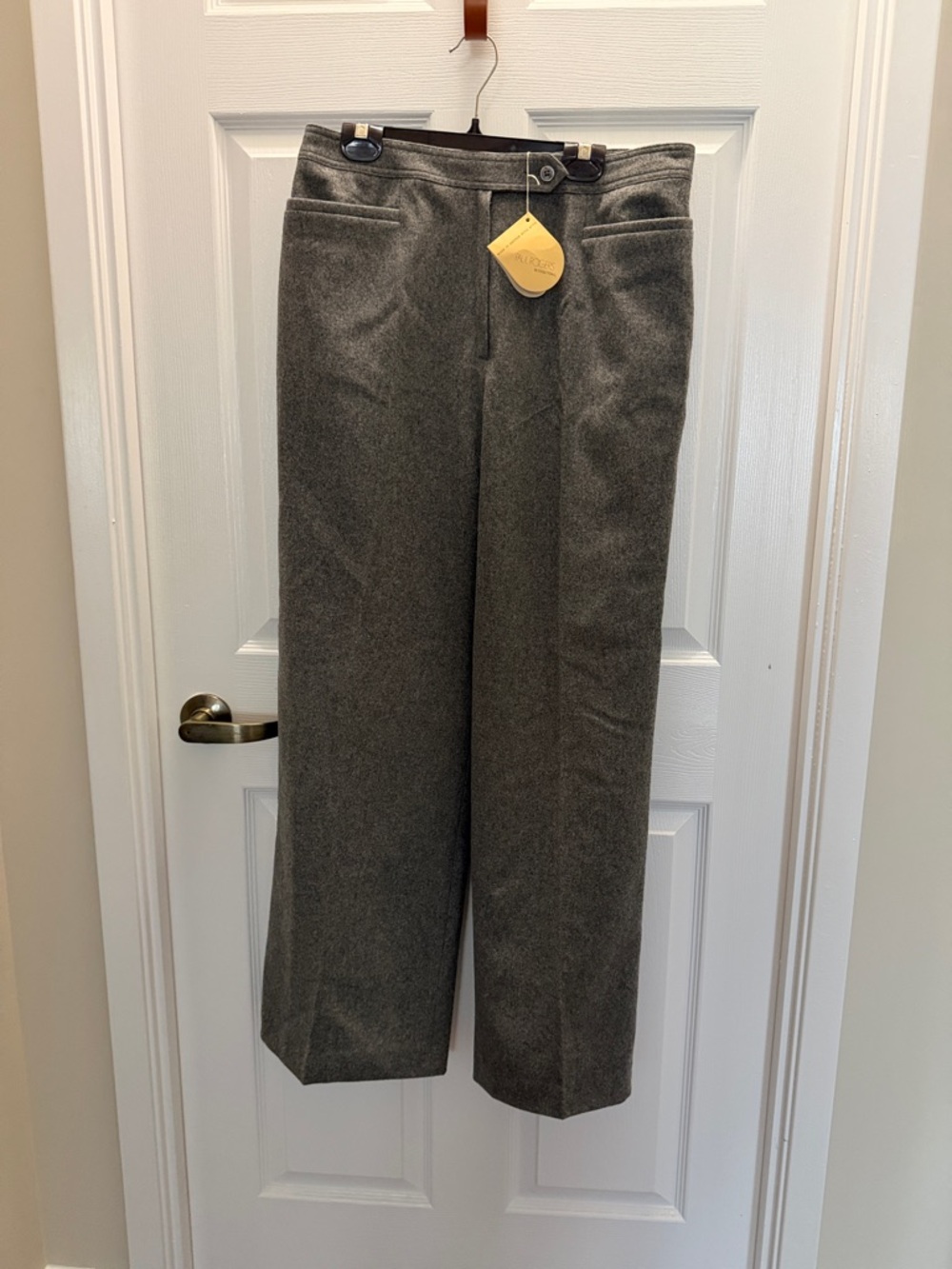 Women’s  Gray Wool Blend Dress Pants